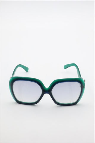 משקפי שמש וינטיג בגוון כחול וירוק-OS