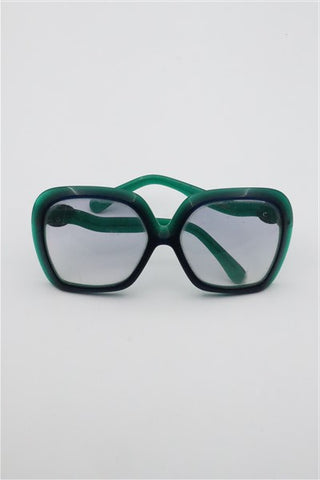 משקפי שמש וינטיג בגוון כחול וירוק-OS