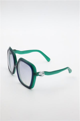 משקפי שמש וינטיג בגוון כחול וירוק-OS