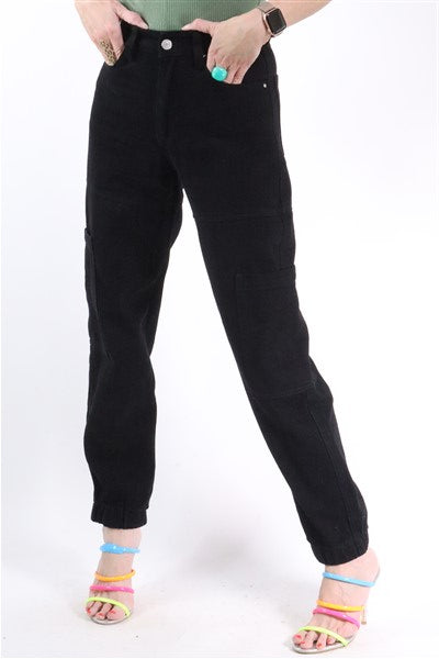 מכנסי גינס דגמ"ח בשחור- XS