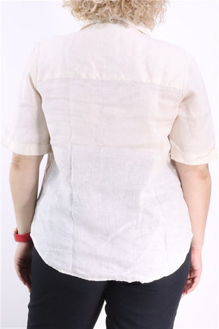 חולצת פשתן בניוד- XL-L