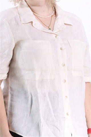 חולצת פשתן בניוד- XL-L