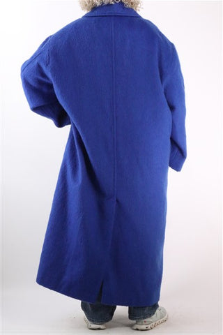 מעיל ארוך אוברסייז  בכחול- XXL