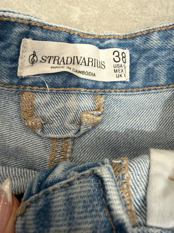 מכנסי שורט גינס בכחול תכלת- S-M