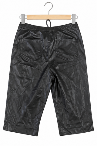 מכנסים דמוי עור 7/8 ZARA בשחור- XL-L