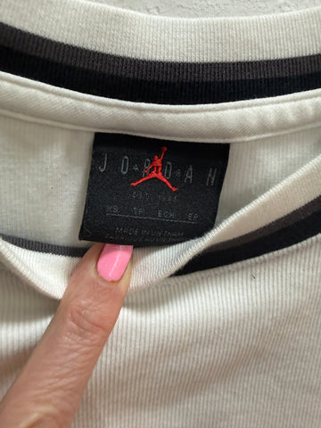 חולצת קרופ JORDAN ספוריבית בלבן- XS-S