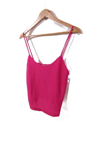 חולצת גופיה ZARA בורוד נאון- XS-S