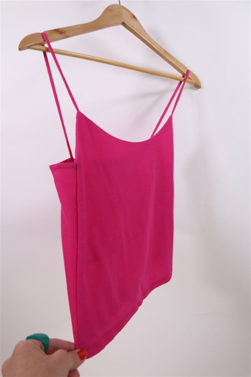 חולצת גופיה ZARA בורוד נאון- XS-S, תמונה 2