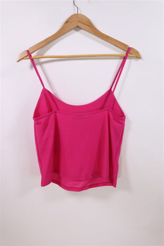 חולצת גופיה ZARA בורוד נאון- XS-S