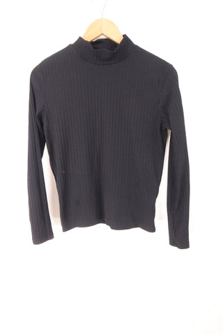 חולצת בייסיק מיני גולף בשחור- M