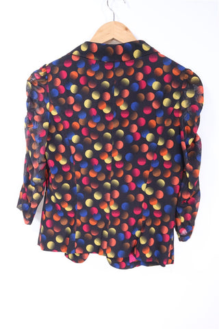 גקט מעוצב נקודות צבעוניות- S