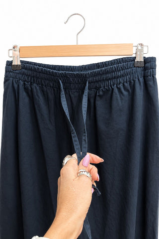 מכנסי בד מתרחבים ZARA בכחול - M-L