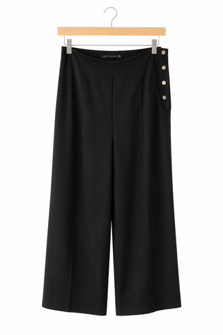 מכנסיים מתרחבים ZARA בשחור - M-L