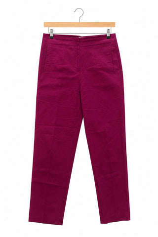 מכנסי סיגר אלגנטיים בסגול- L