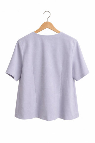 ג'קט וינטיג קייצי בסגול לילך - L-XL