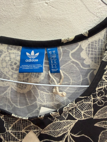 חולצת ספורט קרופ ADIDAS בשחור-M- L