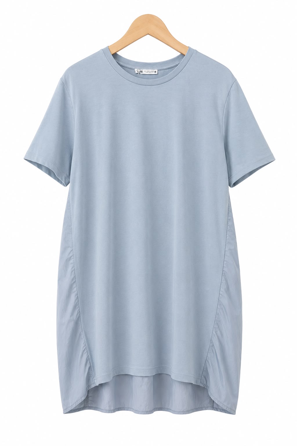 שמלת טריקו אוברסייז ZARA בתכלת-L-XL