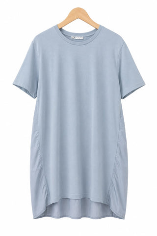 שמלת טריקו אוברסייז ZARA בתכלת-L-XL
