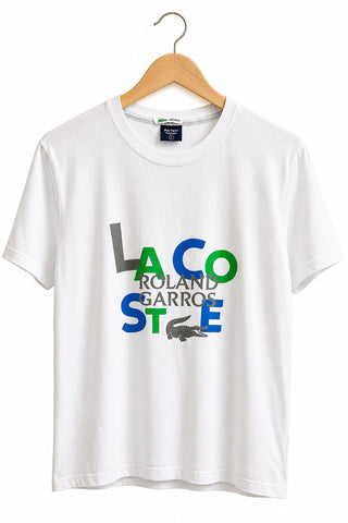 חולצת טי שרט חדשה LACOSTE  בלבן- L