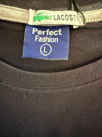 חולצת טי שרט חדשה LACOSTE  בשחור - L