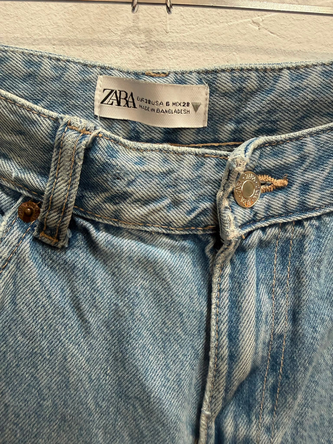 גינס מתרחב דגמ"חי ZARA בתכלת- M, תמונה 3