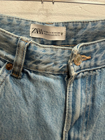גינס מתרחב דגמ"חי ZARA בתכלת- M