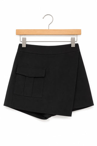 מכנסי חצאית מעוצבים ZARA  בשחור- M-L