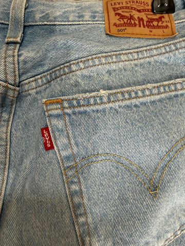 גינס LEVIS בתכלת דגם 501- S