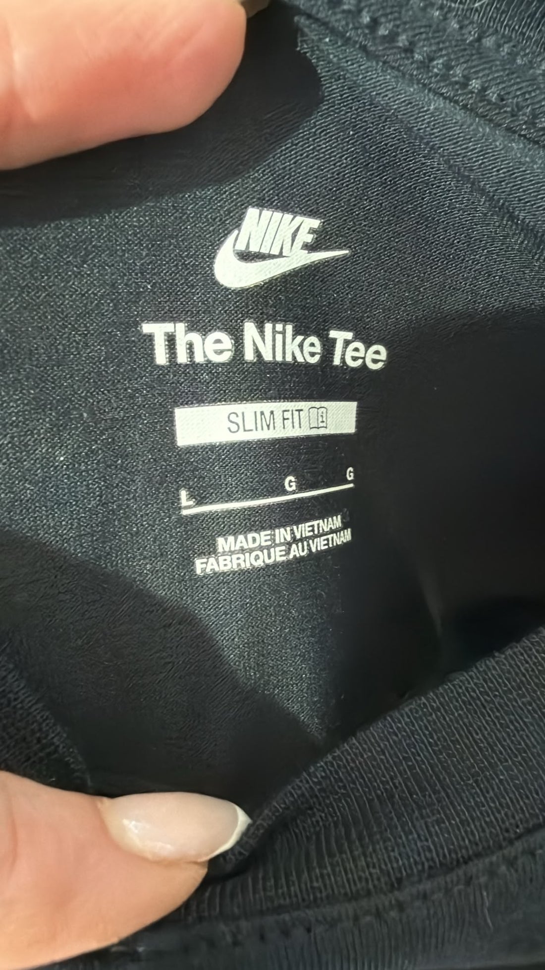 טי שרט קרופ NIKE בשחור- M-L, תמונה 3