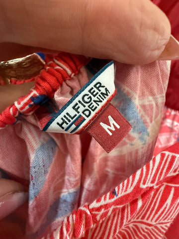שמלה פרחונית TOMMY HILFIGER  באדום- M