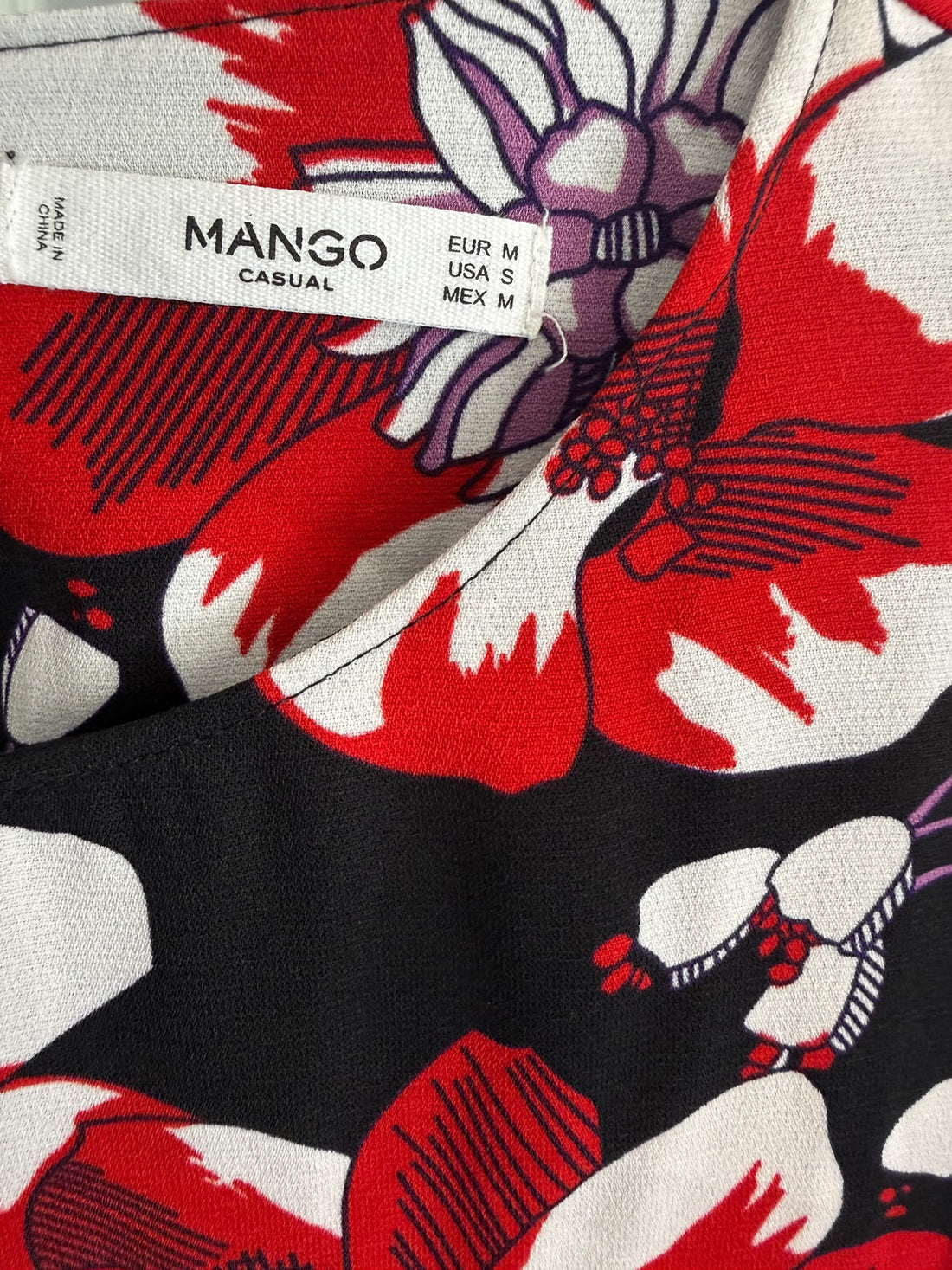 שמלת פרחים MANGO  אוברסייז- M-L, תמונה 4