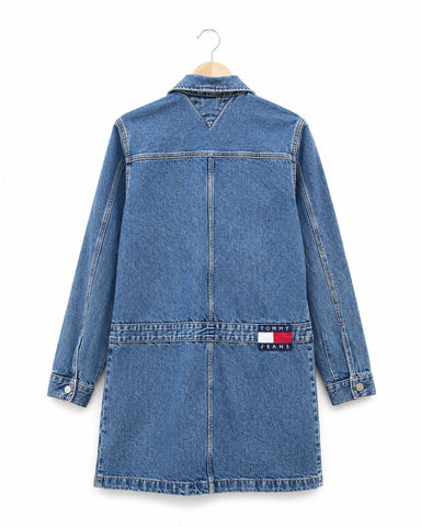 ג'קט ג'ינס ארוך TOMMY HILFIGER בכחול- M