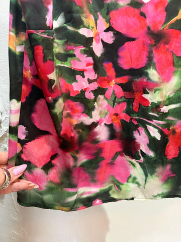 חולצת גופייה MORGAN  פרחונית נשפכת - M-L
