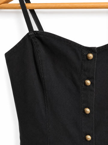 חולצת מחוך וינטיג בשחור- M