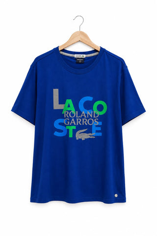 חולצת טי שרט חדשה LACOSTE  בכחול- L
