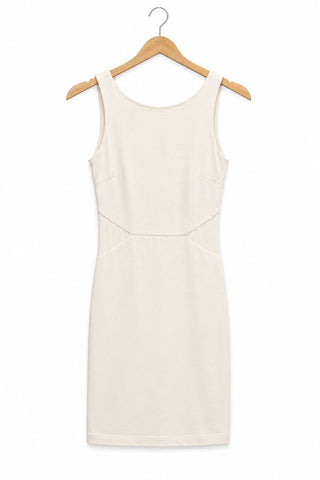 שמלת מיני עם רשת ZARA בשמנת- XS-S
