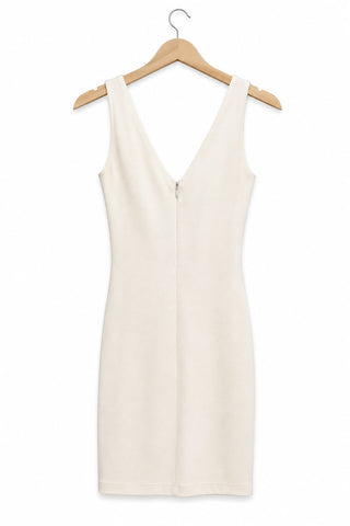 שמלת מיני עם רשת ZARA בשמנת- XS-S