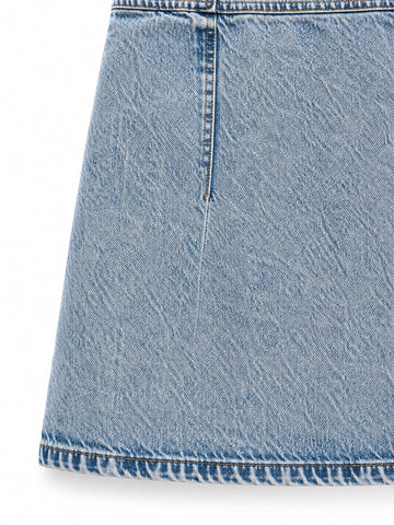 שמלת גינס ZARA וואש בכחול-M-L