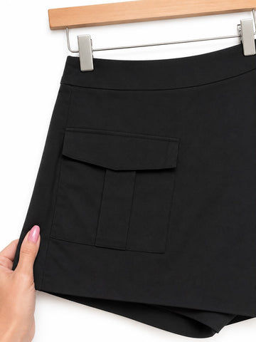 מכנסי חצאית מעוצבים ZARA  בשחור- M-L