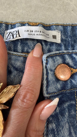 גינס ZARA בכחול- S