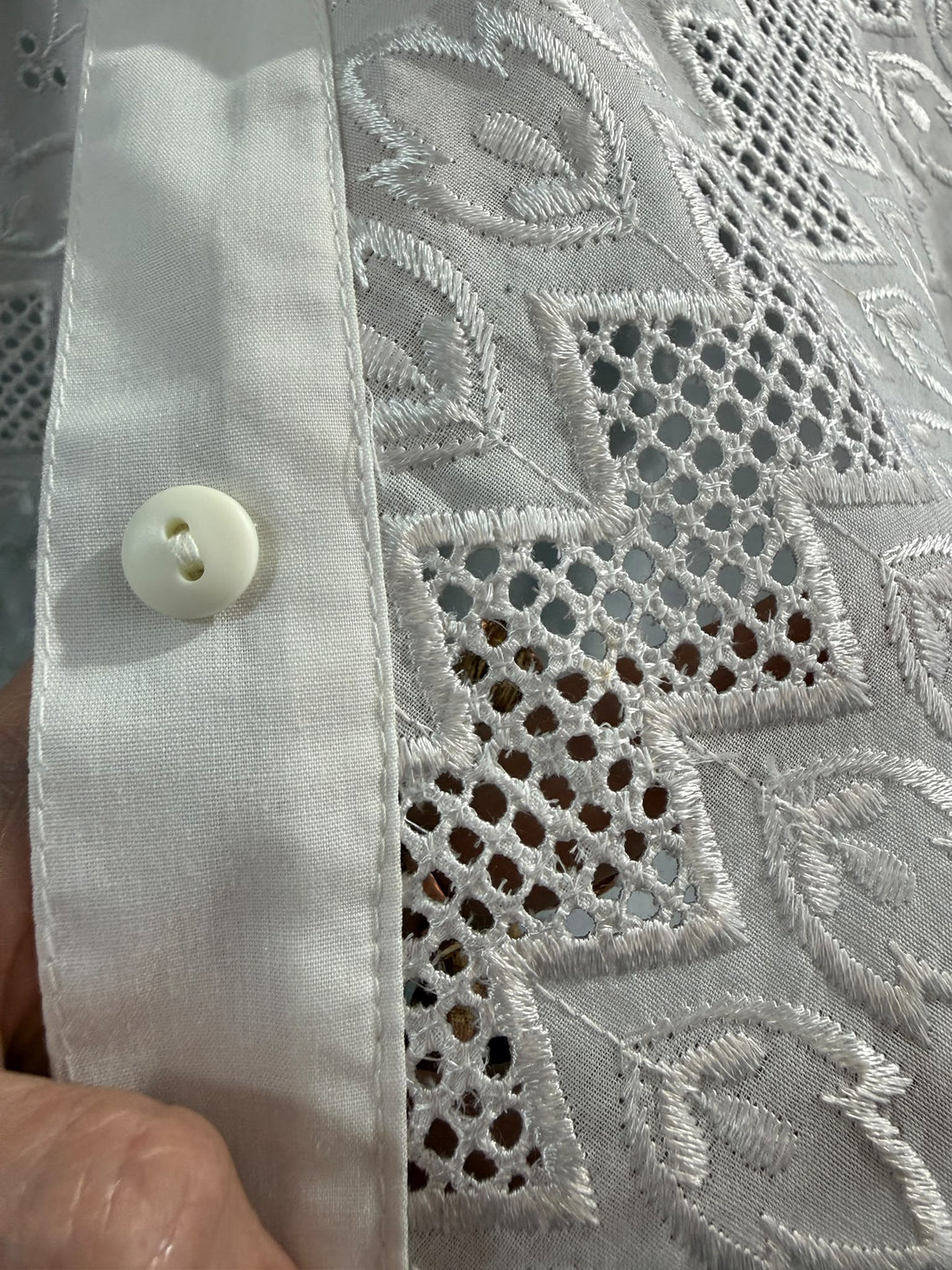 חולצת וינטיג קרושה חדשה בלבן- L-XL, תמונה 6