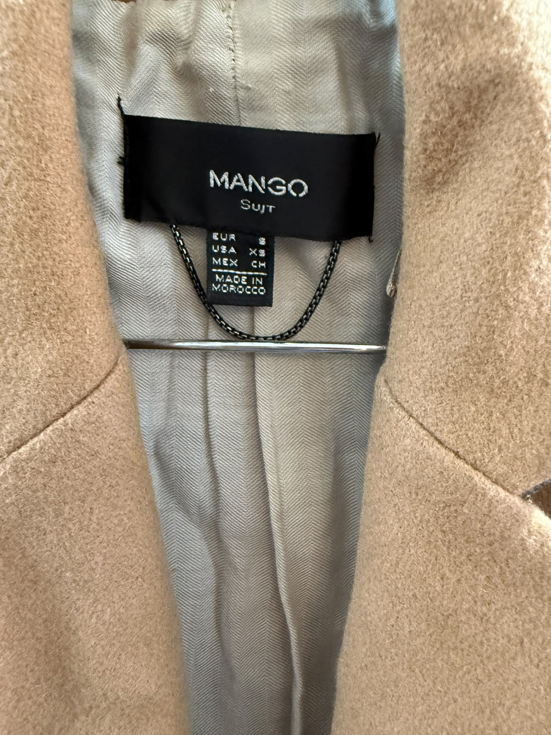 וסט ארוך MANGO אלגנטי בכאמל- S, תמונה 4