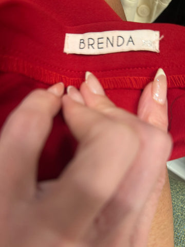 XS-S-חליפת חצאית BRENDA בבורדו