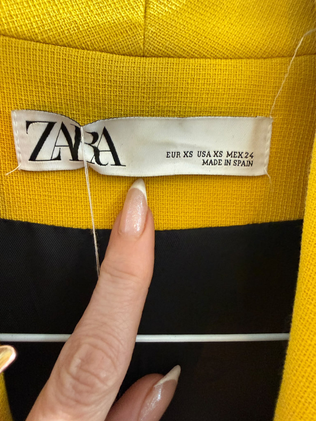 גקט ZARA ארוך בצהוב חרדל- XS-S, תמונה 5