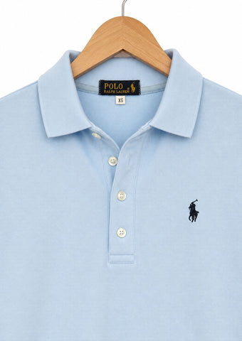 חולצת פולו RALPH LAUREN בתכלת - XS-M