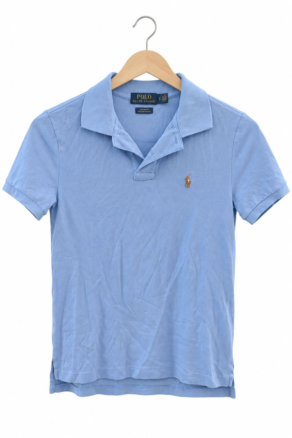 חולצת פולו RALPH LAUREN בתכלת- XS-S