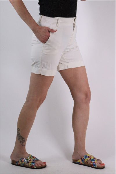 מכנסיים ברמודה MASSIMO DUTTI בלבן- XS, תמונה 1
